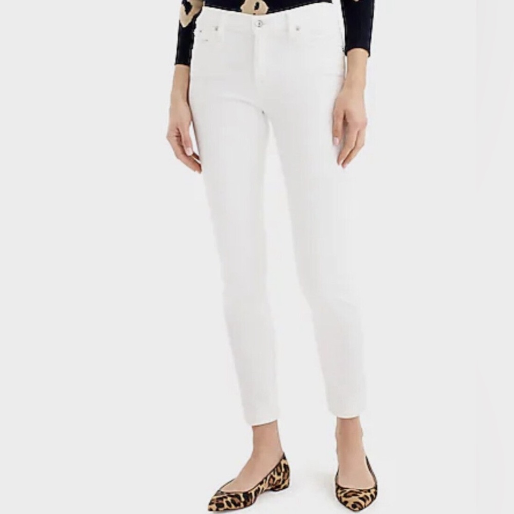 BNWT J. Crew Toothpick White Skinny Jeans Size 28 Ankle